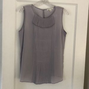 Pleated front blouse